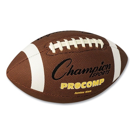Champion Sports Pro Composite Football, Junior Size, Brown CF300